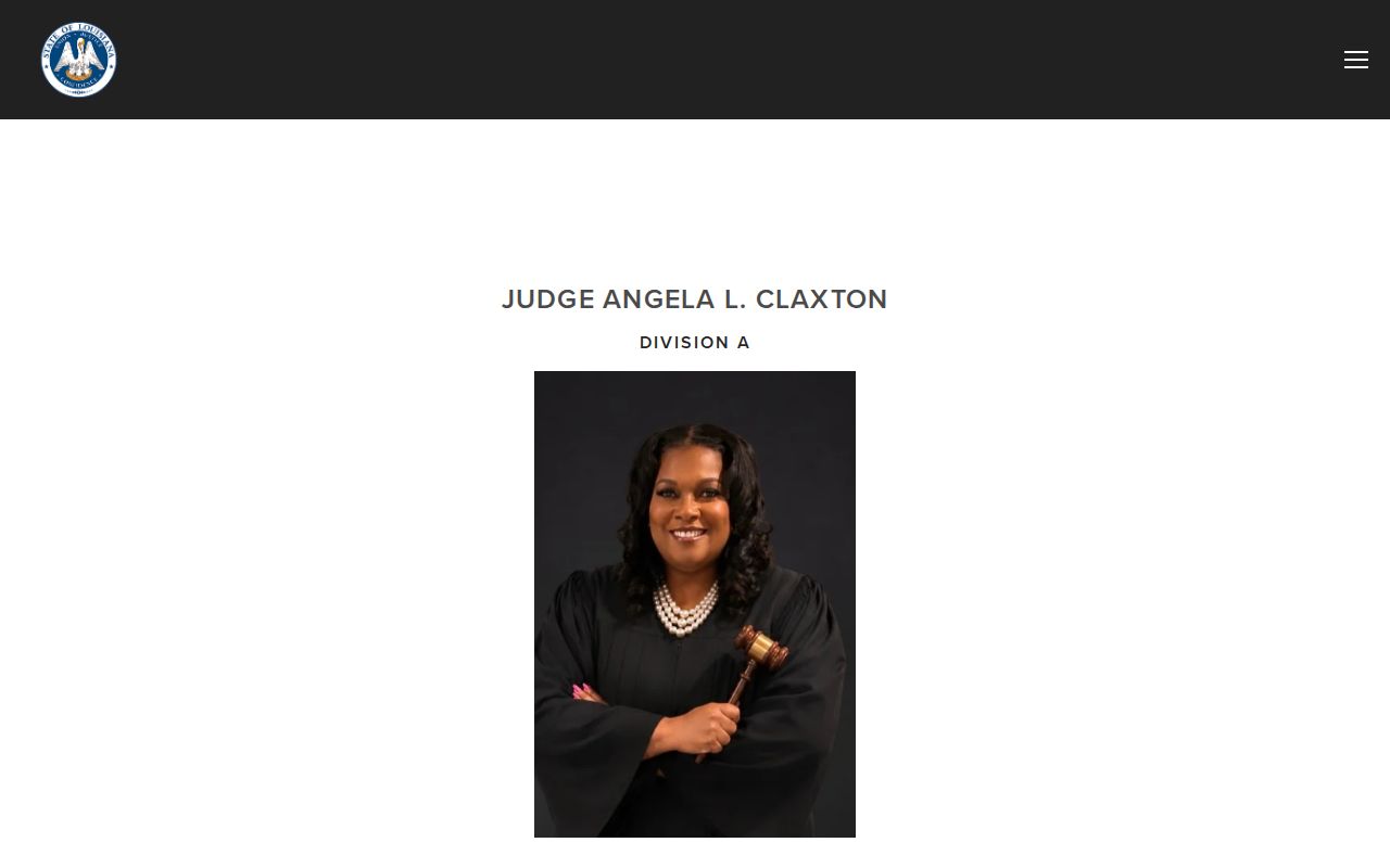 East Carroll Parish bench warrant court contact shown on the Sixth Judicial District Division A page