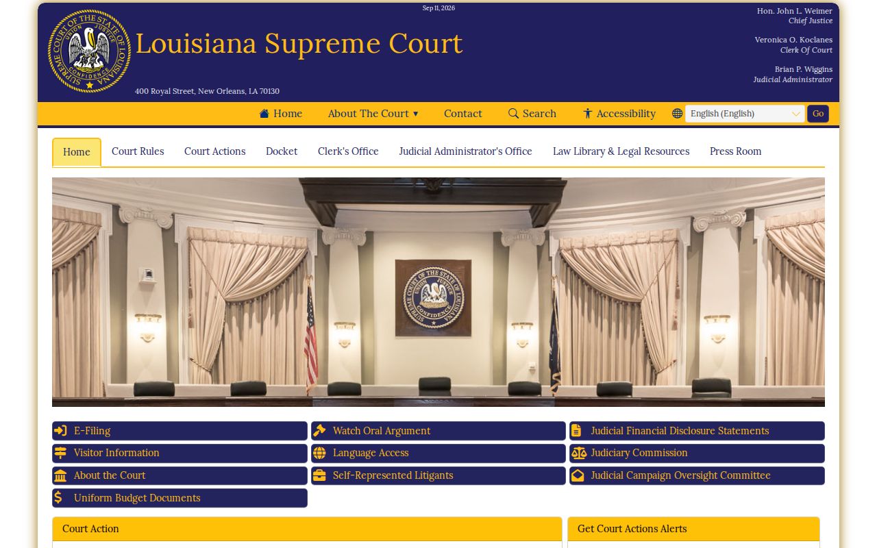 East Carroll Parish warrant counts and court structure from the Louisiana judiciary site